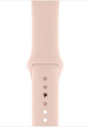 APPLE WATCH 4 GPS + CELLULAR 44MM GOLD ALUM CASE PINK SAND BAND - MTV02LL/A Like New