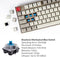 Keychron K8 K2 87 Key Tenkeyless Layout Wireless Keyboard Mechanical Blue Switch - Like New