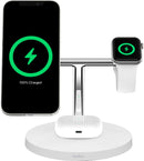 Belkin BOOST CHARGE PRO 3-in-1 Wireless Charger with MagSafe 15W - White - Like New
