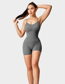 YEOREO SCRUNCH BUTT FORM JENI FITTING ROMPER JUMPSUITS - WOMEN M - DARK GRAY - Like New