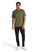 REM243PA35 REEBOK MEN'S GRIND TAPERED OBLONG PANT, S, BLACK - Brand New