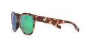 Costi Del Mar Women's Rectangular Salina Sunglasses Coral Tort/Polarized Green - Like New