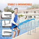VEVOR POOL HANDRAIL 2 PCS 55 X 32 INCH RAILING STAINLESS STEEL B-5532-D-2PCS - Like New