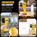 GENERIC CORDLESS LEAF BLOWER COMPATIBLE WITH DEWALT 20V BATTERY - YELLOW/BLACK - Like New