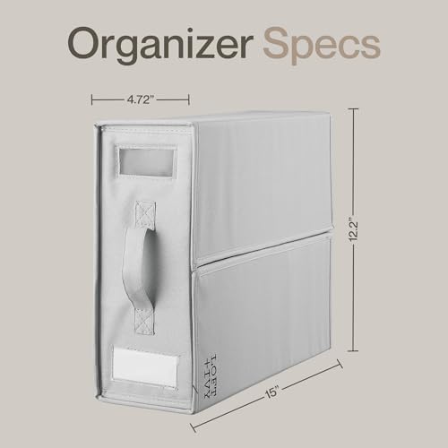 Loft + Ivy Bed Sheet Storage Organizer 4 Pack - Gray - Like New