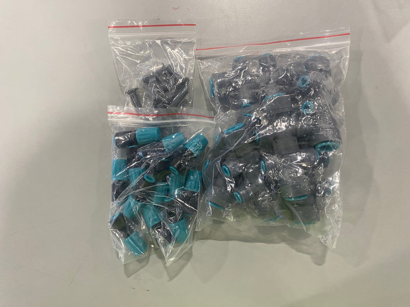 OVRAQ AUTOMATIC DRIP IRRIGATION KITS, 33FT PE PIPE,197FT PVC TUBING - BLACK/GRAY - Like New