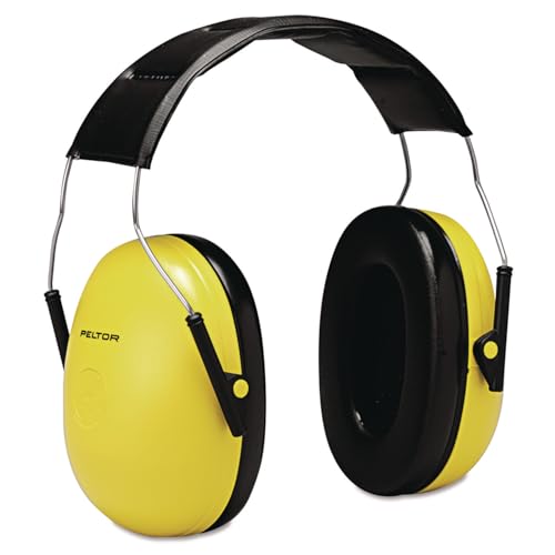 3M OPTIME 98 H9A EARMUFFS 25 DB NRR - YELLOW/BLACK - Like New