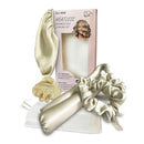 Sleep ‘N Curl Heatless Bamboo Silk Hair Curling Kit with Bonnet - Blue/Green - Brand New