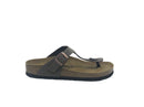 BIRKENSTOCK GIZEH BIRKO-FLOR UNISEX SANDALS - SIZE: MEN 5 WOMEN 7 - MOCHA - Like New