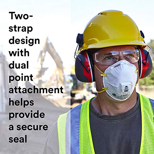 3M 8210V PARTICULATE RESPIRATOR GRINDING SANDING SAWING SWEEPING 10/BOX - WHITE - Brand New