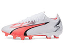 PUMA WOMENS ULTRA MATCH FIRM GROUND, SOCCER CLEATS SIZE WOMEN 8 WHITE/BLACK - Like New