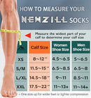 NEWZILL MEDICAL COMPRESSION SOCKS CIRCULATION 20-30 MMHG SIZE: 2XL - BLACK - Like New