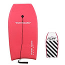 Grande Juguete Body Board 41" with EPS Core Slick Bottom Leash - Red - Brand New