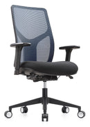 OFFICE DEPOT WORKPRO 4000 SERIES MESH/FABRIC HIGH-BACK EXECUTIVE CHAIR - BLUE - Like New