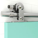 TSMST 5.5FT Stainless Steel Sliding Barn Door Hardware Kit, T Style - Like New