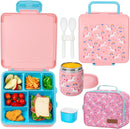 CHARCY BENTO LUNCH BOXWITH 8OZ SOUP LEAK-PROOF LUNCH CONTAINERS - PINK UNICORN Like New