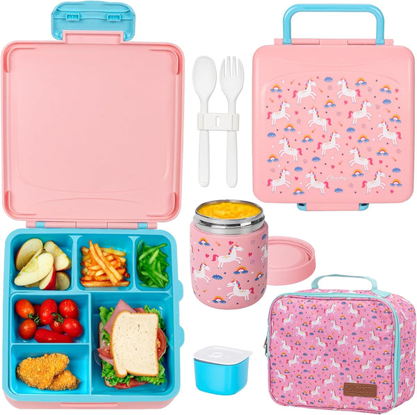 CHARCY BENTO LUNCH BOXWITH 8OZ SOUP LEAK-PROOF LUNCH CONTAINERS - Scratch & Dent