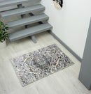 Luxe Weavers Distressed Floral Oriental Area Rug Cream 2x7 - Brand New