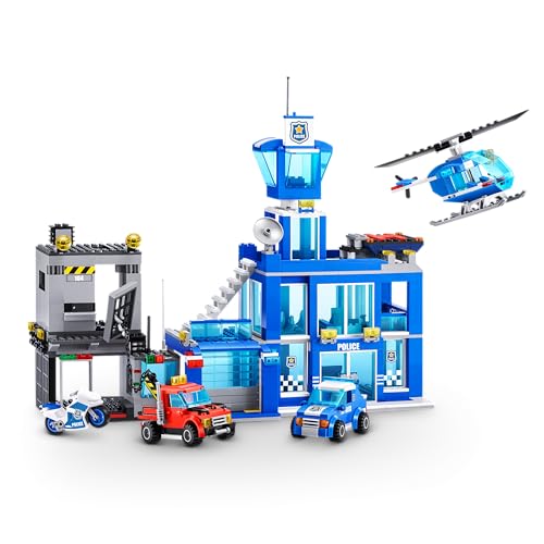 ZURU MAX ADVENTURE POLICE HEADQUARTERS PLAYSET, 822 PIECES, 83168 - Like New