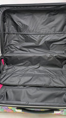 Betsey Johnson 26" Checked Luggage Collection - Expandable Scratch - Candy Heart - Brand New