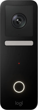 Logitech Circle View Apple HomeKit Wired Doorbell TrueView VR0014 - Black - Like New