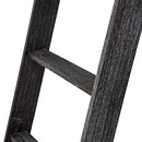 Mhiiuwu Decorative Blanket Ladder 5ft Farmhouse Wall Leaning Wooden - Black - Brand New