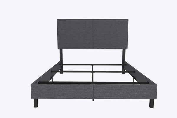 DHP JANFORD BED WITH CHIC UPHOLSTERED HEADBOARD, QUEEN - GRAY - Scratch & Dent