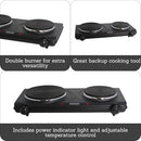 IMUSA DOUBLE ELECTRIC HOT PLATE, PERFECT - BLACK - Like New