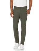 AMAZON ESSENTIALS SKINNY-FIT 5-POCKET STRETCH PANTS SIZE 34X32 - OLIVE - Brand New