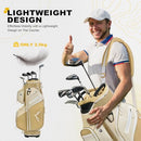 uniHimal GOLF CART BAG, 15 WAY ORGANIZER DIVIDER TOP WITH HANDLES - GOLD - Like New