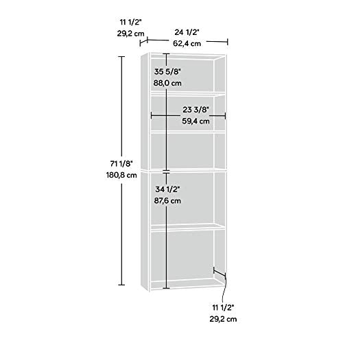 Sauder Beginnings 5-Shelf Bookcase - Highland Oak - Like New