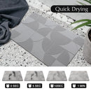 Ude-licate Stone Bath Mat, Diatomaceous Ground Mat (23.6 x 15.4'') - White - Brand New