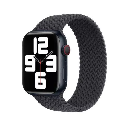 APPLE WATCH BRAIDED SOLO LOOP 45MM - SIZE 7 - MIDNIGHT - Brand New