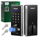 PHILIPS FINGERPRINT ELECTRONIC DOOR LOCK KEYLESS DDL210X - SATIN NICKEL - Like New