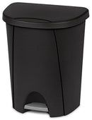STERILITE 10949004 Step Can, Black, 6.6 Gallon - Brand New