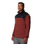 COLUMBIA MEN'S PITCHSTONE OVERLAY HALF SNAP PULLOVER, SIZE: MEN L, SPICE/BLACK - Brand New