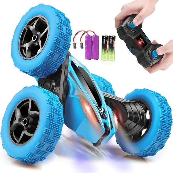 ORRENTE Remote Control Car RC Cars 2.4GHz Fast 4WD Double Sided 360° - Blue New