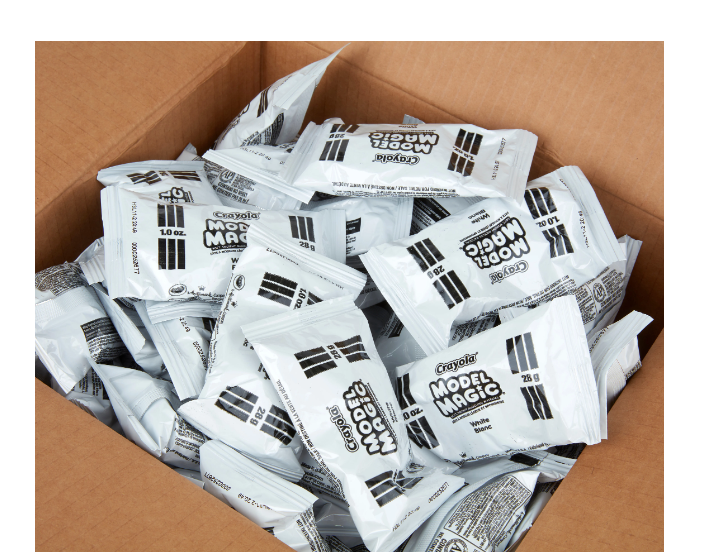 CRAYOLA® MODEL MAGIC® CLASSPACK®, 1 OZ. POUCH, CASE OF 75 POUCHES - WHITE - Brand New