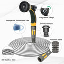 TheFitLife Flexible Metal Garden Hose - 25 FT (STEEL) - Like New