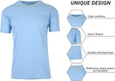 GALAXY BY HARVIC MEN'S PERFORMANCE ACTIVE SHORT SLEEVE - LIGHT BLUE - SIZE 2XL - Brand New
