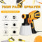 VONFORN PAINT SPRAYER, 700W HVLP SPRAY GUN, 4 NOZZLES AND 3 PATTERNS - YELLOW - Like New