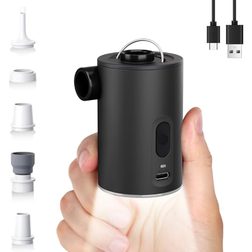 RTLOII PORTABLE AIR PUMP FOR INFLATABLES ULTRA-MINI AIR MATTRESS PUMP 4X MORE - Like New