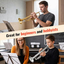 LeSage Bb Standard Trumpet Set for Beginner, Brass Student Trumpet - Black - Brand New
