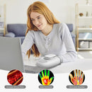 WUX HAND MASSAGER WITH HEAT AND AIR 3 MASSAGE MODES 4 HEAT LEVELS - GRAY - Like New