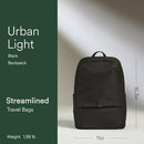 4745124082 ANTLER URBAN LIGHT BACKPACK 17L LAPTOP SLEEVE WORK TRAVEL BAG BLACK - Like New