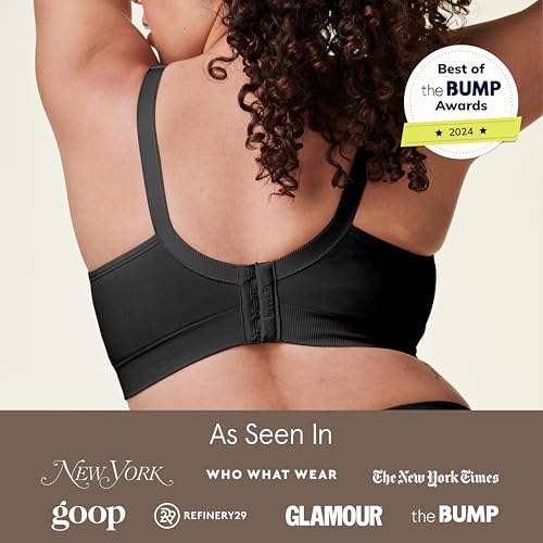 BRAVADO DESIGNS NURSING BRAS BODY SILK SEAMLESS WIRELESS WOMENS XL/TG - BLACK - Brand New