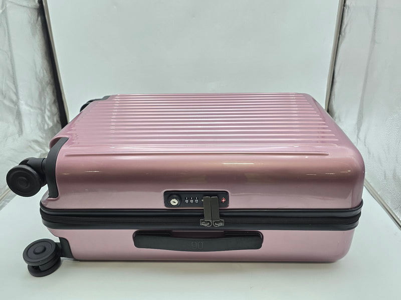 NINETYGO CARRY ON LUGGAGE 22X14X9 SPINNER WHEELS - 20-INCH PURPLE PINK - Like New
