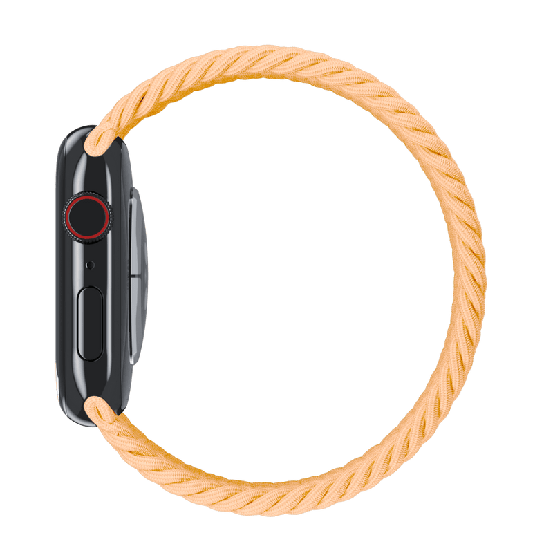 APPLE WATCH 41MM BRAIDED SOLO LOOP ML3C3AM/A - SIZE 2 - MAIZE - Like New