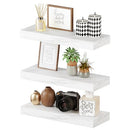 BAMEOS Floating Shelves, Wall Mounted Wooden Shelves with Invisible Brackets Like New