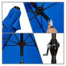 MARCH PRODUCTS - 9'RD TILTING ALUMINUM ASTELLA PATIO UMBRELLAS - PACIFIC BLUE Like New